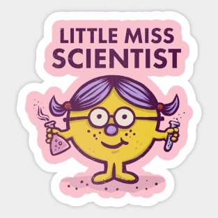 Little Miss Scientist Sticker